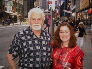 Michael with HarperCollins publicist Heather Drucker in New York City  