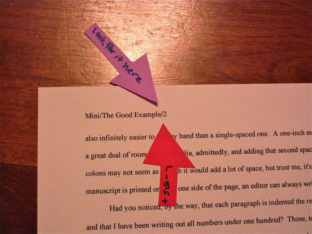 slug line with page number